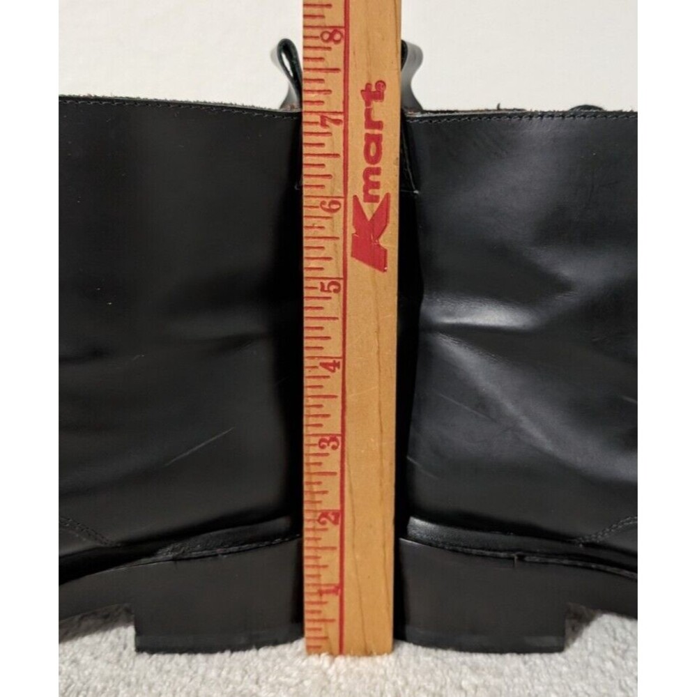 Acne Black Leather Combat Boots - Picture 11 of 11